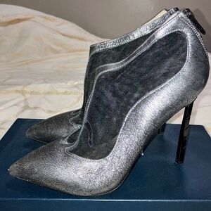Sam Edelman Sterling Argenta Pointed Toe Mesh Booties